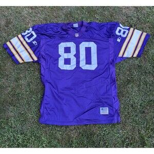 1995 Starter Pro Line Minnesota Vikings Cris Carter Football Jersey #80 Size 52